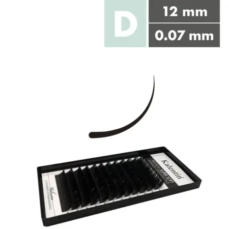 Kalentin Extensiones De Pestañas Clásicas Curva D 0,07 12mm